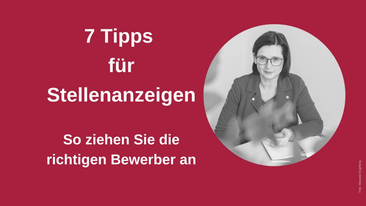 7 Tipps für Stellenanzeigen HR konkret Katja Raschke